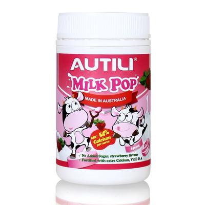 Autili/澳特力 奶爆高鈣奶片 咀嚼片 草莓味  850mg 180片