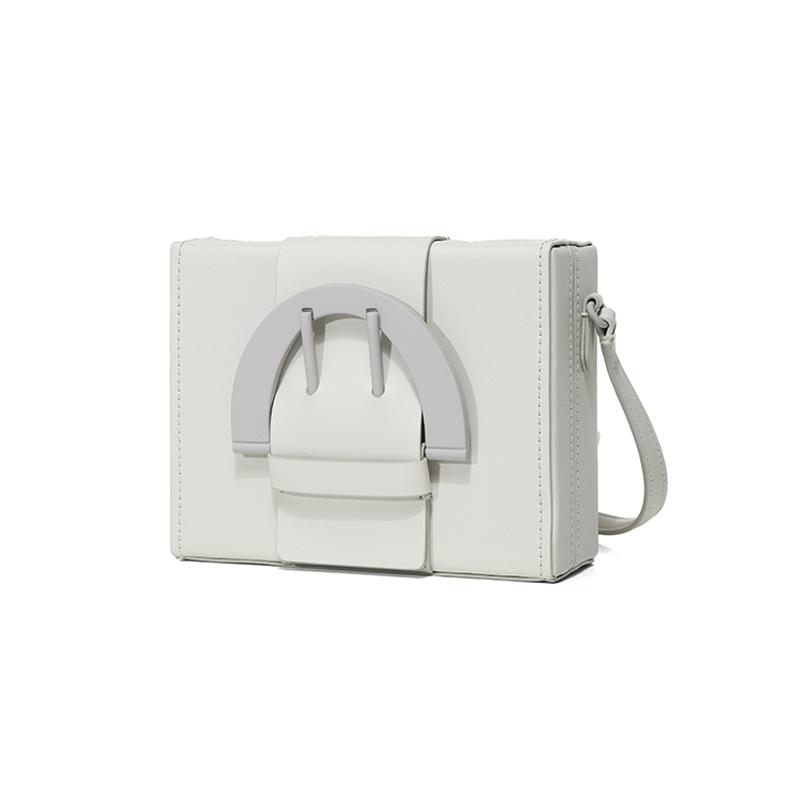 ZAC Zac Posen Biba Buckle Large Box Crossbody單肩斜挎包 煙霧灰色 灰扣