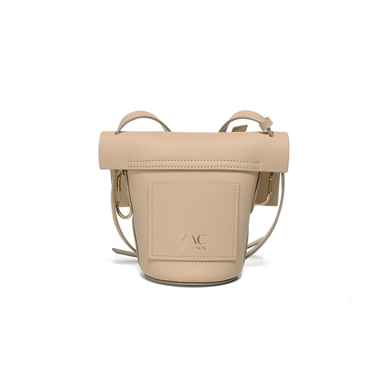 ZAC Zac Posen Belay Mini Crossbody水桶單肩斜挎包 小麥棕色 淡金扣