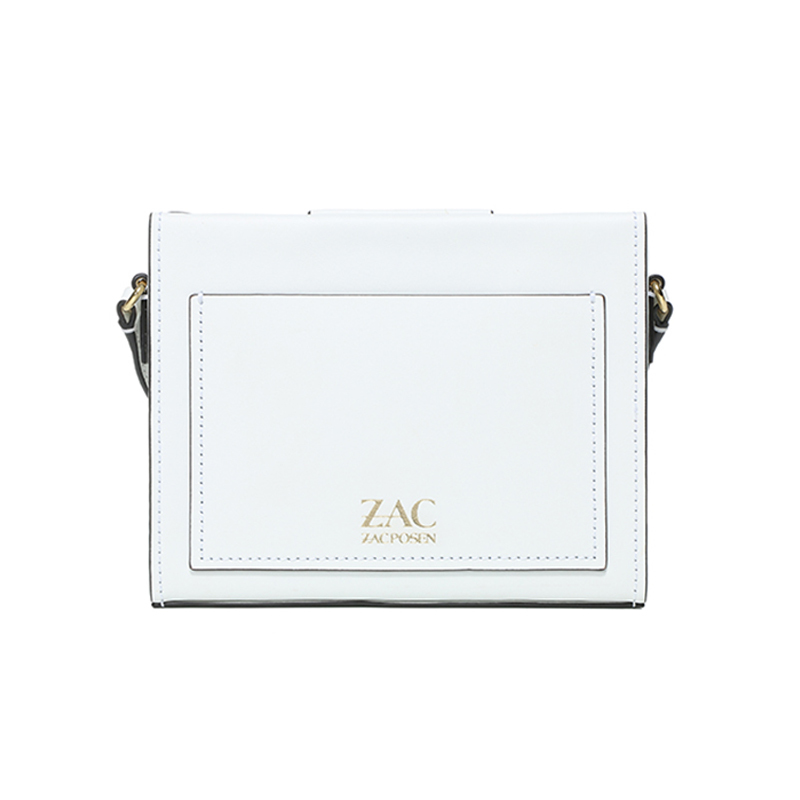 ZAC Zac Posen Biba Buckle Large Box Crossbody單肩斜挎包 雲白色 淡金扣