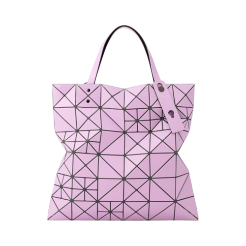 ISSEY MIYAKE 三宅一生 BAOBAO Lucent像素 琺琅質感6×6格手提包 淺粉色 1個