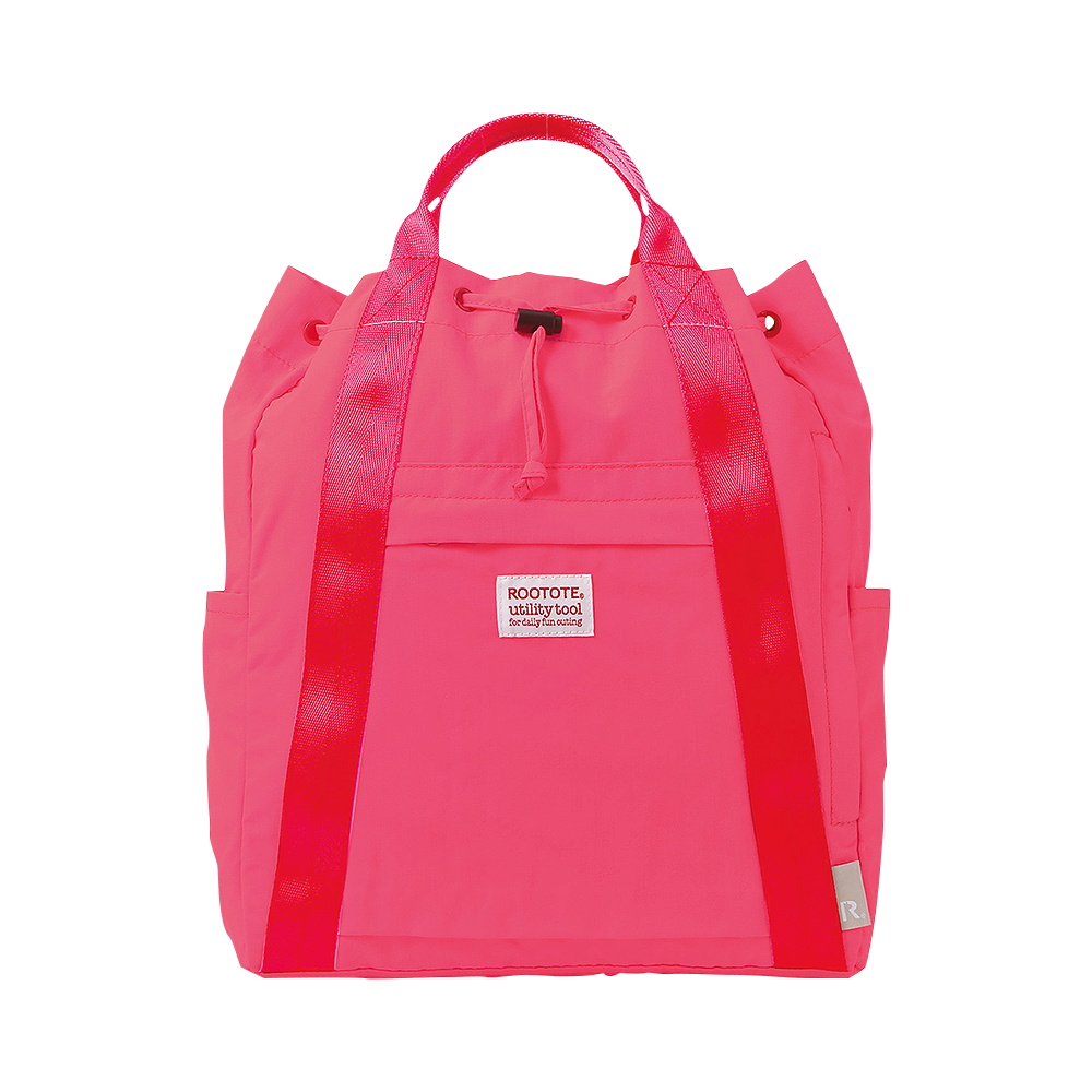 ROOTOTE 尼龍水桶揹包 粉紅色