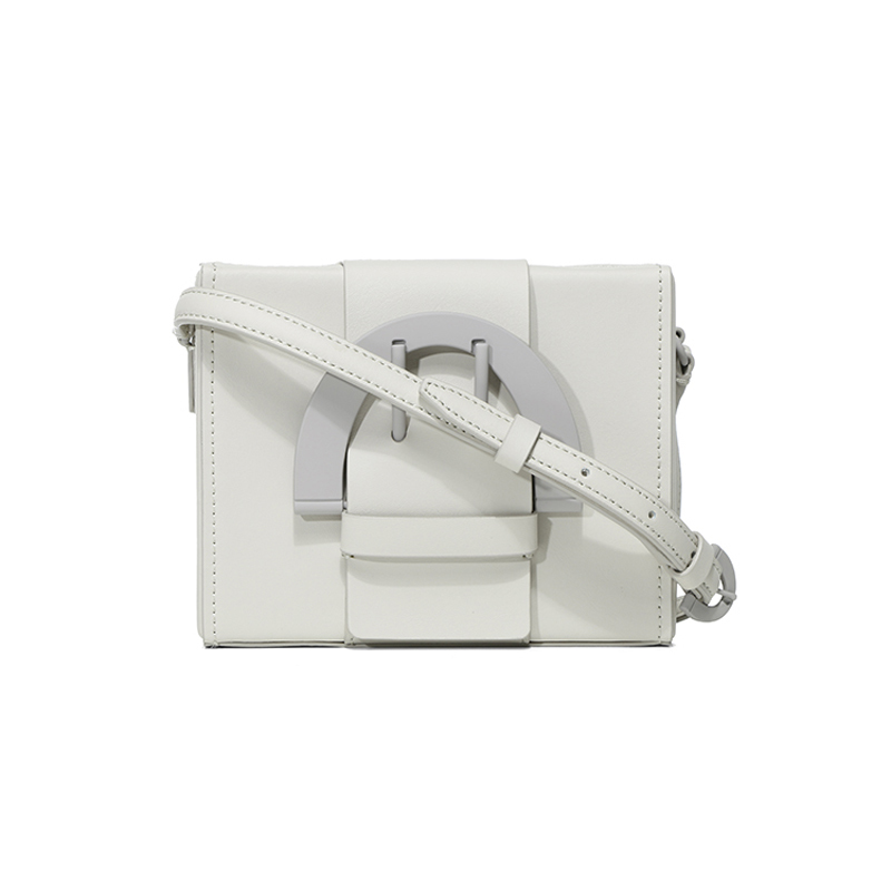 ZAC Zac Posen Biba Buckle Large Box Crossbody單肩斜挎包 煙霧灰色 灰扣