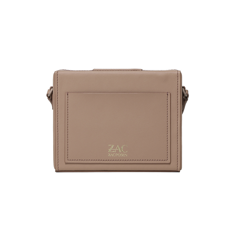 ZAC Zac Posen Biba Buckle Large Box Crossbody單肩斜挎包 礦物棕色 棕扣