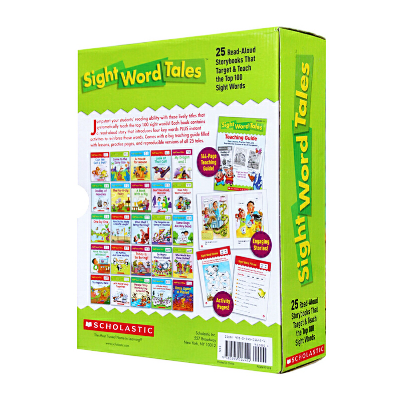 Sight Word Tales 學樂Scholastic 常見詞故事 25冊盒裝 英文原版 家庭教材附家長手冊