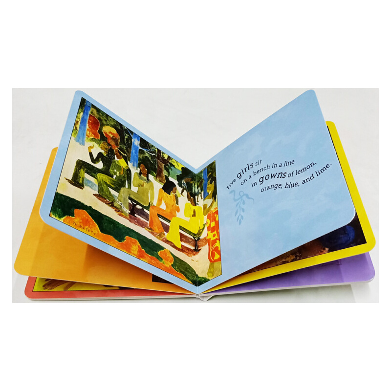 英文原版 Mini French Masters 4冊盒裝紙板書 法國藝術大師名作 小小藝術家 3-6歲百科知識 兒童藝術啟蒙