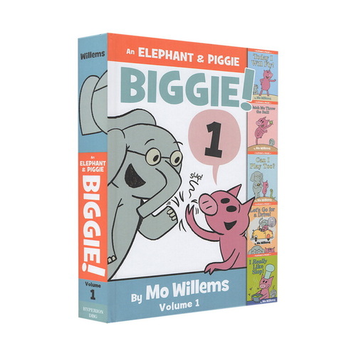 現貨 小豬小象5個故事合集第1部 英文原版 An Elephant & Piggie Biggie 精裝 吳敏蘭繪本 莫威廉斯 Mo Willems 情商教育培養