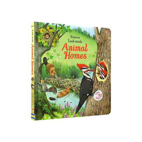 Usborne Look inside Animal Homes 偷偷看裏面系列 動物的家 低幼科普翻翻書認知啟蒙 紙板書 尤斯伯恩