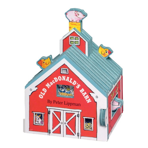 英文原版0 3 6歲 Mini House Old MacDonalds Barn 迷你屋系列 老麥克唐納家的穀倉 兒童啟蒙玩具書造型書
