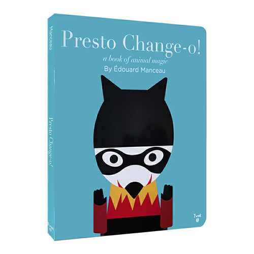 英文原版 Presto Change O A Book of Animal Magic 精裝動物翻翻書 兒童形狀認知啟蒙繪本