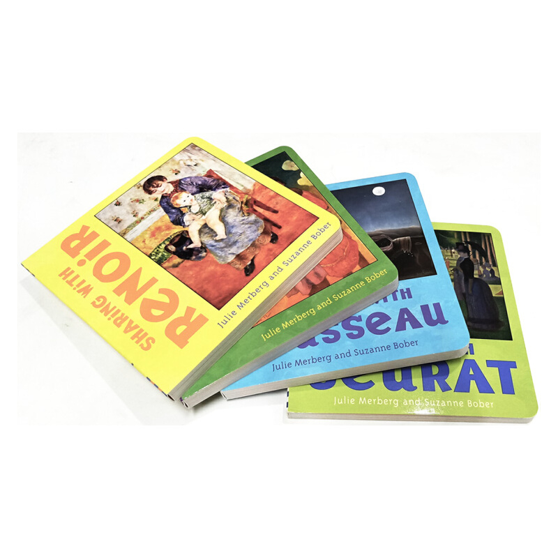 英文原版 Mini French Masters 4冊盒裝紙板書 法國藝術大師名作 小小藝術家 3-6歲百科知識 兒童藝術啟蒙