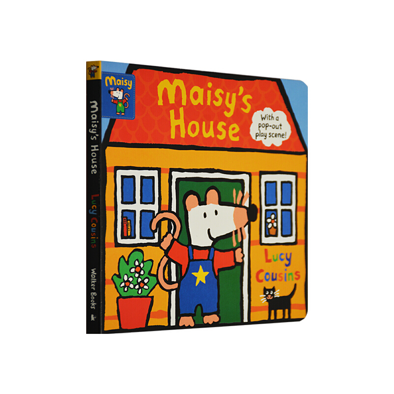 maisy小鼠波波原版英文繪本  Maisy's House系列 小鼠波波的家 立體遊戲操作紙板書
